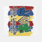 Autisme - Vleekzak, 50 x 60 inch Fleece Deken (Voorkant (Horizontaal))