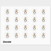 Autisme vlinderlint ronde sticker (Vel)