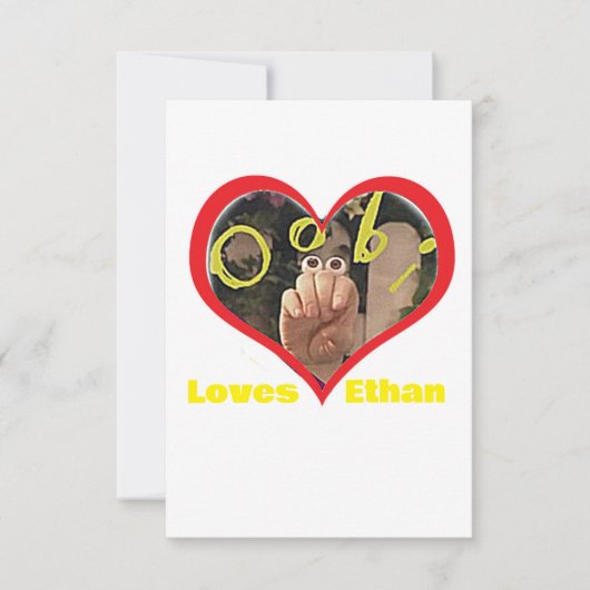Autisme voor Ethan Bedankkaart (Voorkant)