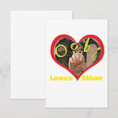 Autisme voor Ethan Bedankkaart (Voorkant / Achterkant)