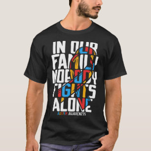 Autisme voor moeder vader en familie Blauw autisme T-shirt