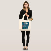 autisme - voorlichting autisme kinder mam grote tote bag (Voorkant (model))