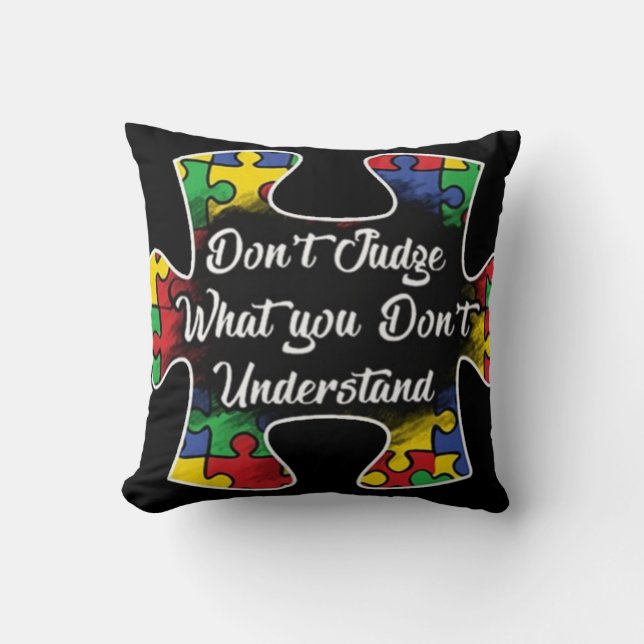 "Autisme voorlichting" Kussen (Voorkant)