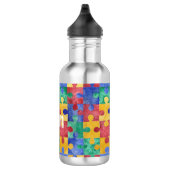Autisme voorlichting puzzle waterfles (Rechts)