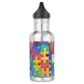 Autisme voorlichting puzzle waterfles (Links)