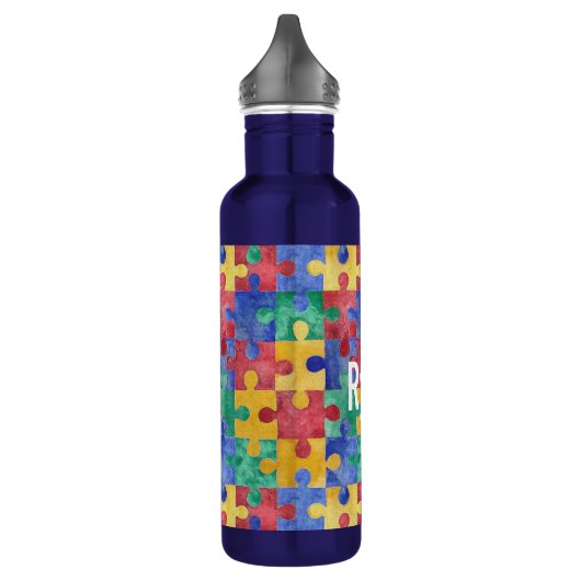 Autisme voorlichting puzzle waterfles waterfles  (Links)