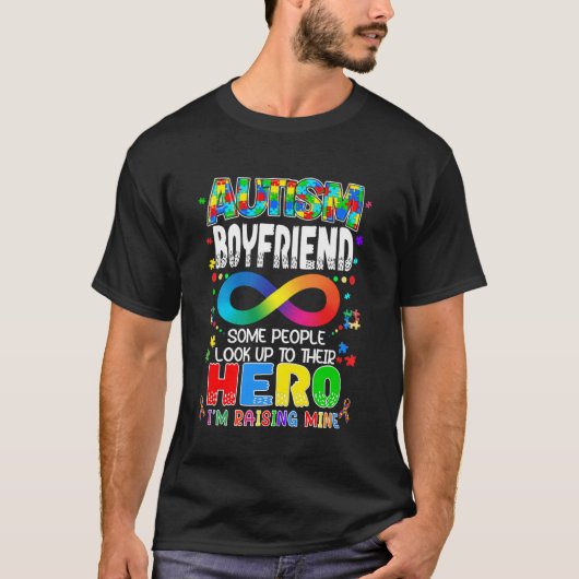 Autisme Vriend Verhogen Held Groovy Vader Autisme T-shirt (Voorkant)
