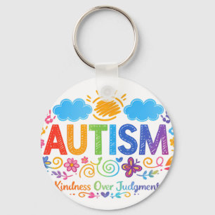 Autisme Vriendelijkheid Liefde Regenboog Handafdru Sleutelhanger