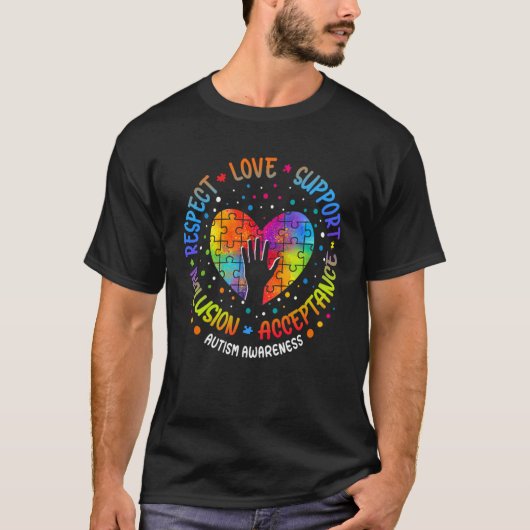 Autisme Vrouwen Mannen Autistisch Steun Autisme B T-shirt (Voorkant)