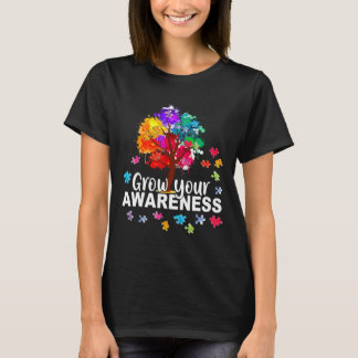 Autisme-vrouwen Mannen groeien je bewustzijn Autis T-shirt