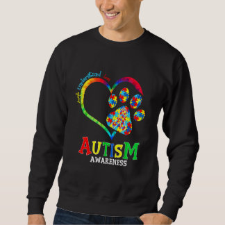 Autisme waakzaamheid Heart Paw Dog Support Autisti Trui