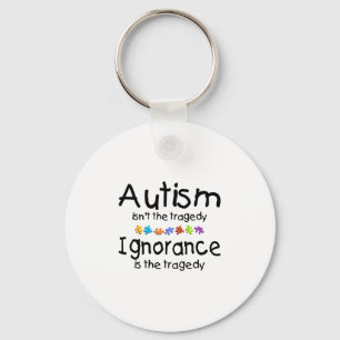 Autisme waarschuwt de tragedie sleutelhanger