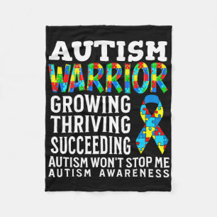 Autisme Warrior Kinder Puzzel Ondersteuning Autism Fleece Deken