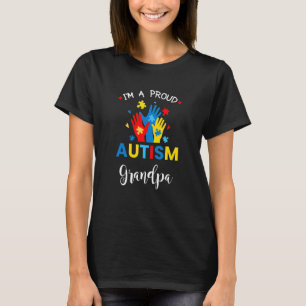 Autisme weet dat ik een trots autisme opa ben t-shirt