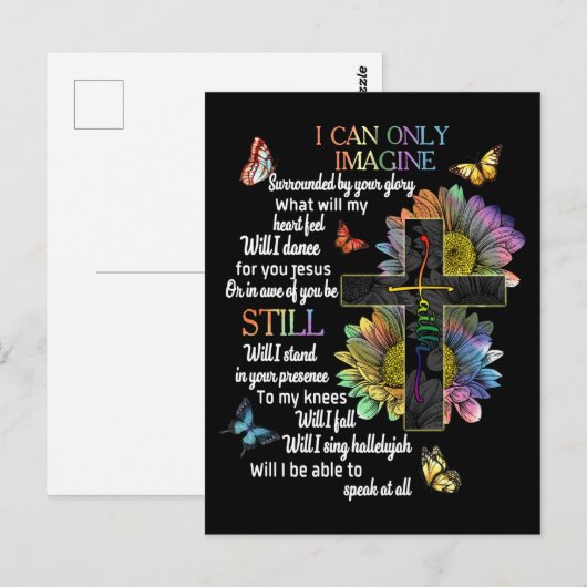 Autisme weet dat ik me alleen maar kan voorstellen briefkaart (Voorkant / Achterkant)