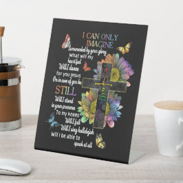 Autisme weet dat ik me alleen maar kan voorstellen reclamebord met voetstuk