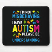 Autisme weet dat ik me niet vergis dat ik autisme muismat (Voorkant)