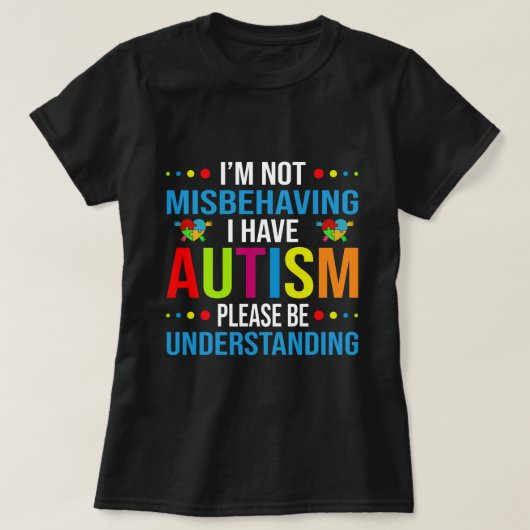Autisme weet dat ik me niet vergis dat ik autisme  t-shirt (Design voorkant)