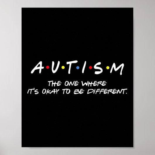 Autisme weet waar het goed is om dif te zijn poster (Voorkant)