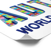 Autisme Wereldbewustmakingsdag Poster (Hoek)