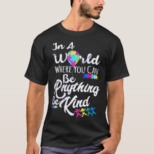 Autisme-Yasdesign Autisme Bewustzijn T-shirt (Voorkant)