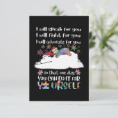 Autisme zelf kaart (Staand voorkant)