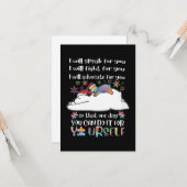 Autisme zelf kaart (Voorkant / Achterkant in situ)