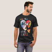 Autisme - Zie het vermogen, niet het label Schatt T-shirt (Voorkant volledig)