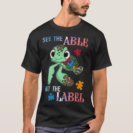 Autisme - Zie het vermogen, niet het label Schatt T-shirt (Voorkant)