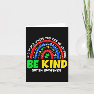 Autisme zoon kind dochter mam regenboog wees vrien kaart