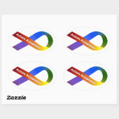 Autismeaanvaarding Ovale Sticker (Vel)