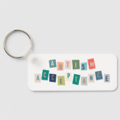 Autismeaanvaarding Sleutelhanger (Achterkant)