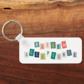 Autismeaanvaarding Sleutelhanger (Achterkant)