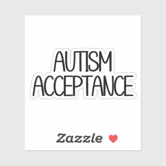 Autismeaanvaarding Sticker (Vel)