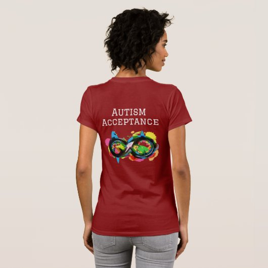 Autismeaanvaarding T-shirt (Achterkant volledig)