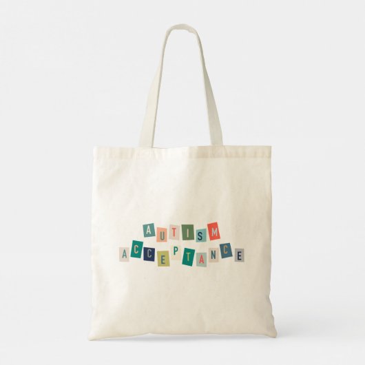 Autismeaanvaarding Tote Bag (Achterkant)