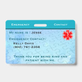 Autismebadge Badge (Achterkant)