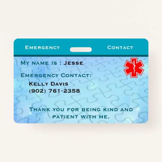 Autismebadge Badge (Achterkant)