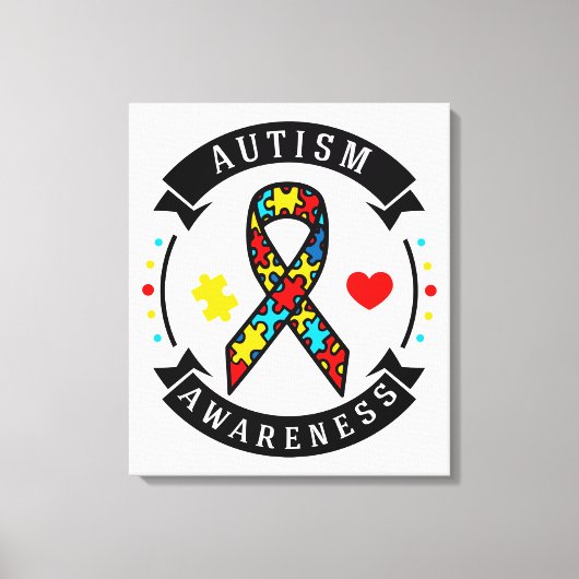 Autismebewustzijn Canvas Afdruk (Voorkant)