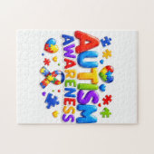 Autismebewustzijn Kinderen Legpuzzel (Horizontaal)