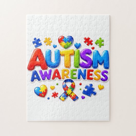 Autismebewustzijn Kinderen Legpuzzel (Verticaal)