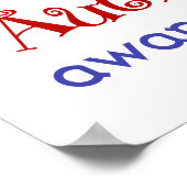 Autismebewustzijn Poster (Hoek)