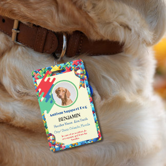 Autismehulp hond ID kind of volwassene Badge