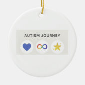 autismesporen keramisch ornament (Voorkant)