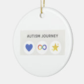 autismesporen keramisch ornament (Links)