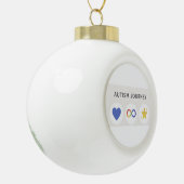 autismesporen keramische bal ornament (Links)