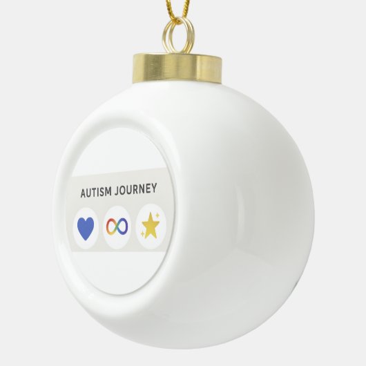 autismesporen keramische bal ornament (Rechts)