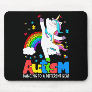 AutismeTee Dabbing Unicorn Dansle Puzzle Muismat