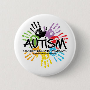 Autismhanddruk Ronde Button 5,7 Cm