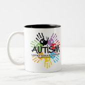 Autismhanddruk Tweekleurige Koffiemok (Links)